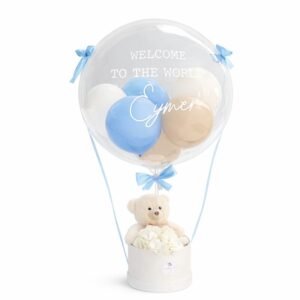box florale naissance (avec ballon)