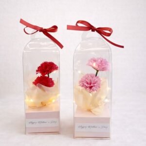 cloche florale lumineuse